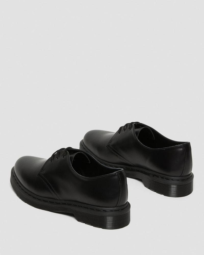 Women's Dr Martens 1461 Mono Smooth Leather Oxfords Shoes Black | AU 360JPQ